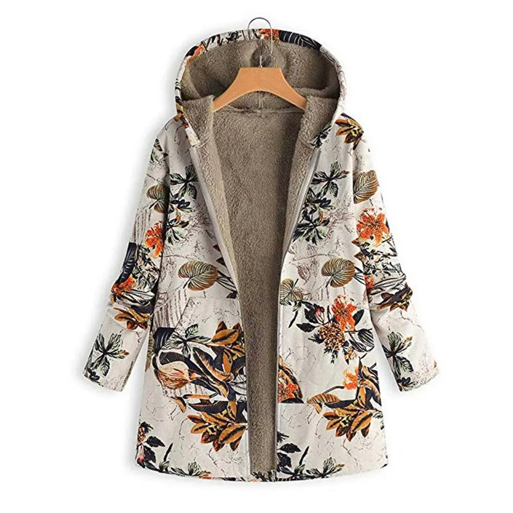 Cotton and linen hooded jacket hercurva