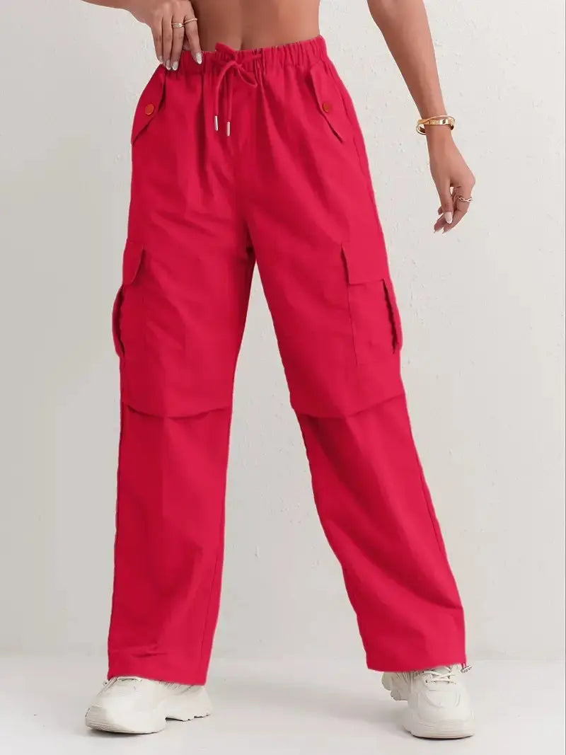 High Waist Drooping Quick-drying Leisure Wide Leg Track Pants hercurva
