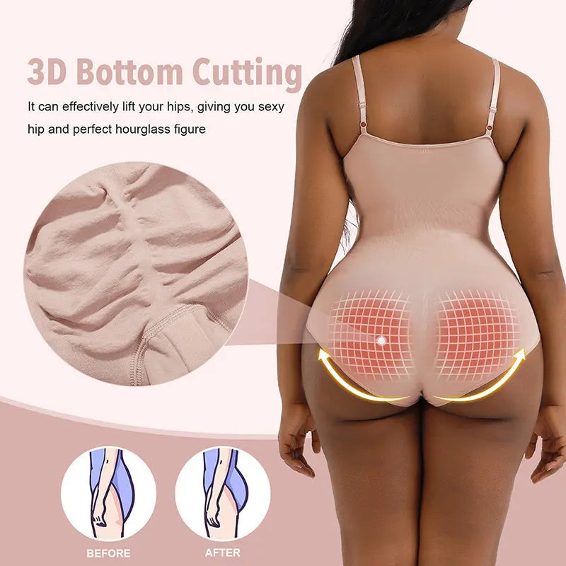 Seamless Slimming Shapewear For Women Waist Trainer Butt Lifter Underwear Body Shaper hercurva