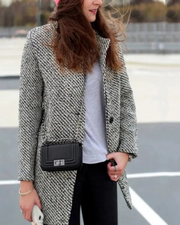 LAINEZ - Long wool jacket #RSA11704