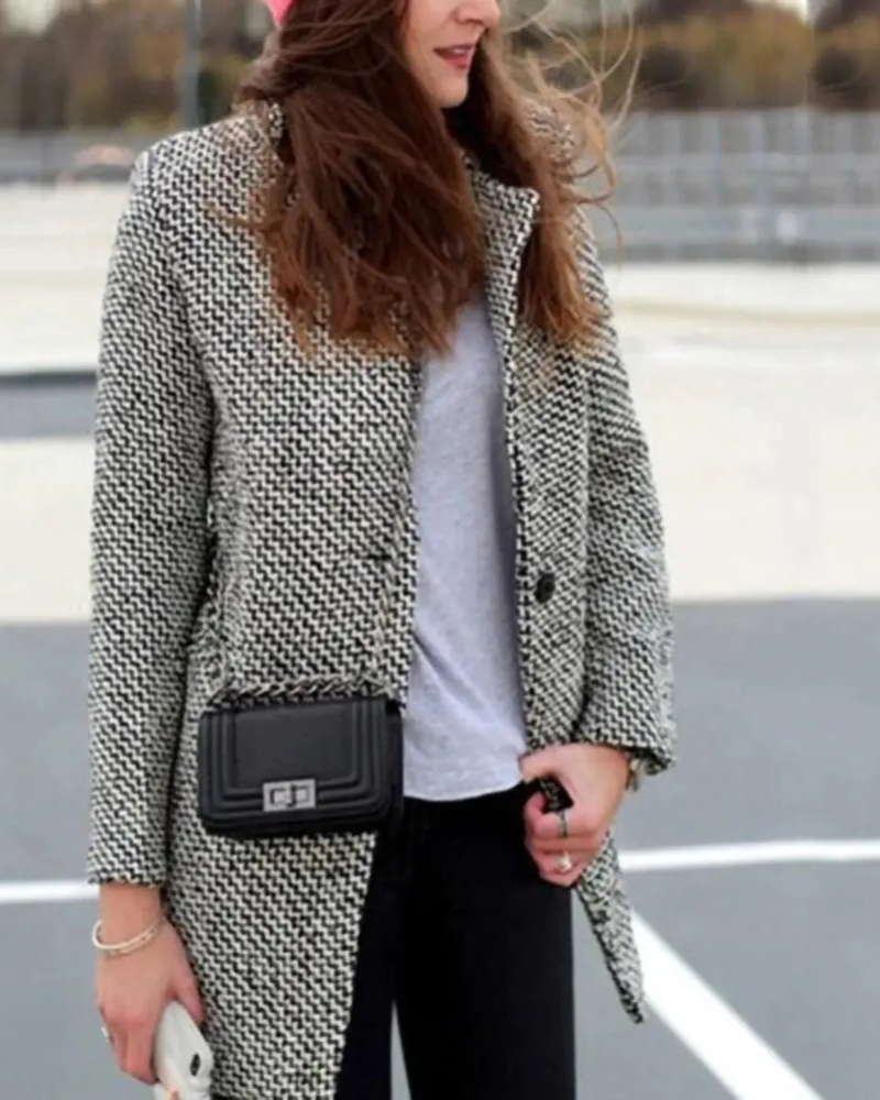 LAINEZ - Long wool jacket #RSA11704