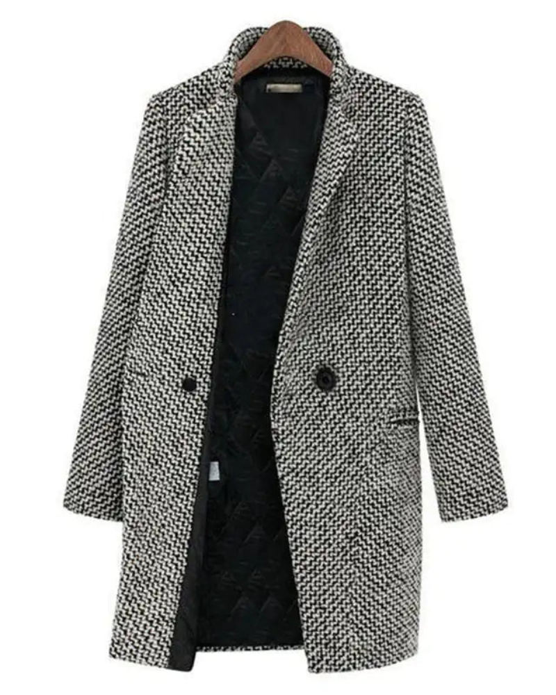 LAINEZ - Long wool jacket #RSA11704