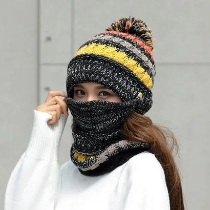 Korean winter knitted hat hercurva