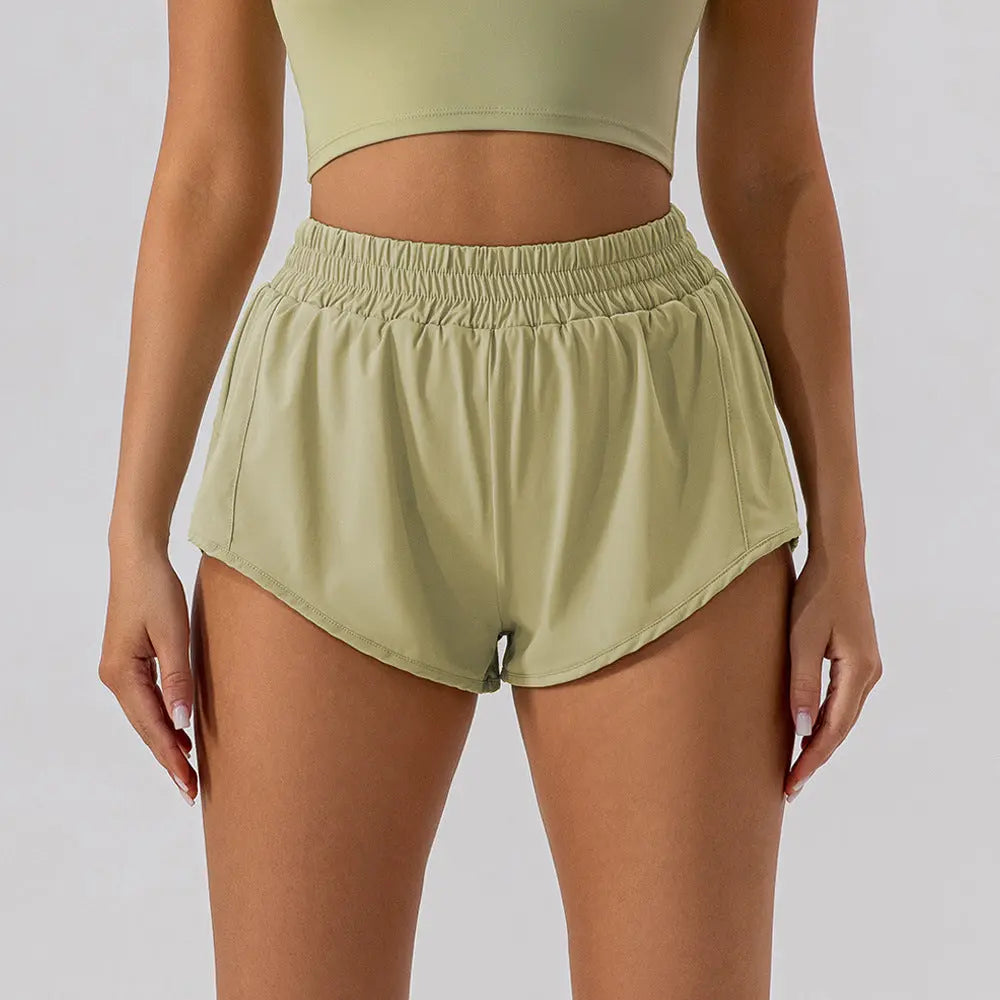 Women's Loose High Waisted Yoga Shorts hercurva