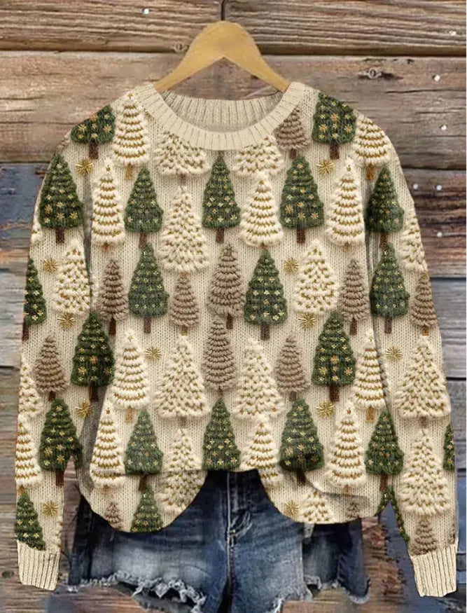 Autumn And Winter Ladies Funny Print Christmas Holiday Casual Sweatshirt hercurva