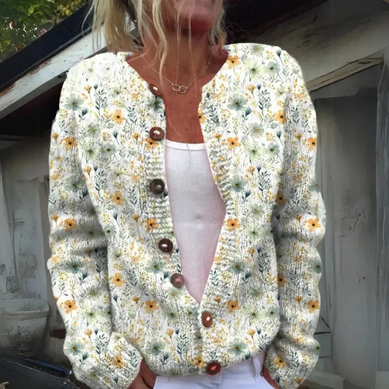 3D Digital Printing Cardigan Knitted Coat hercurva
