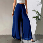 Casual Chiffon Wide-leg Pants Loose Trousers hercurva