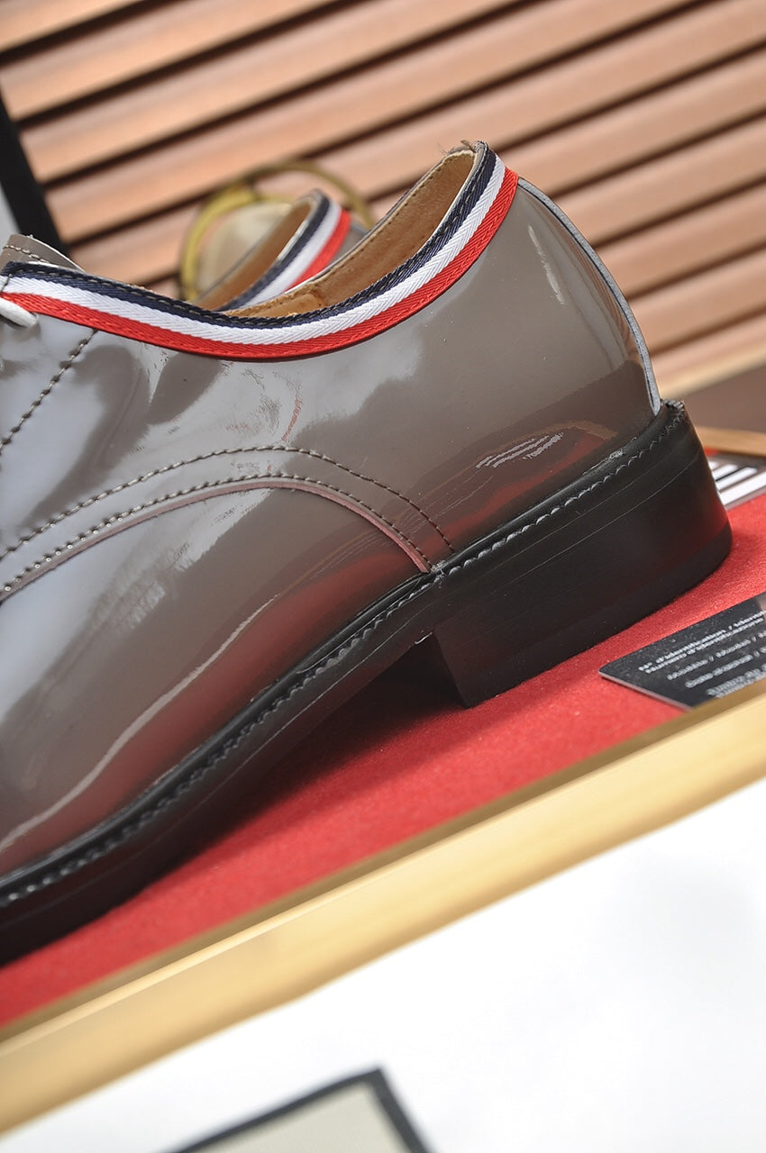 GG Men's Dress Shoe Grey Patent Leather 142176