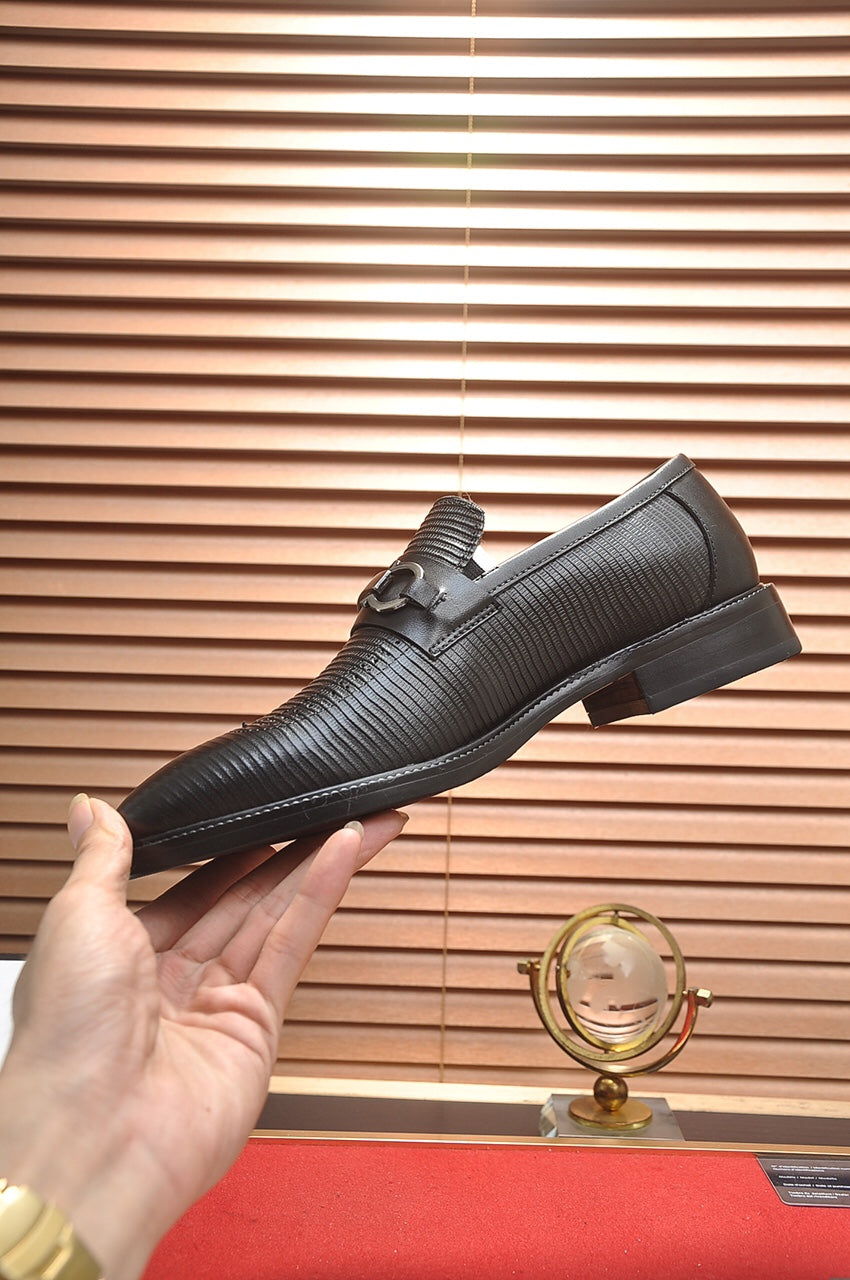 GG Men's Loafer Black Cowhide 562021