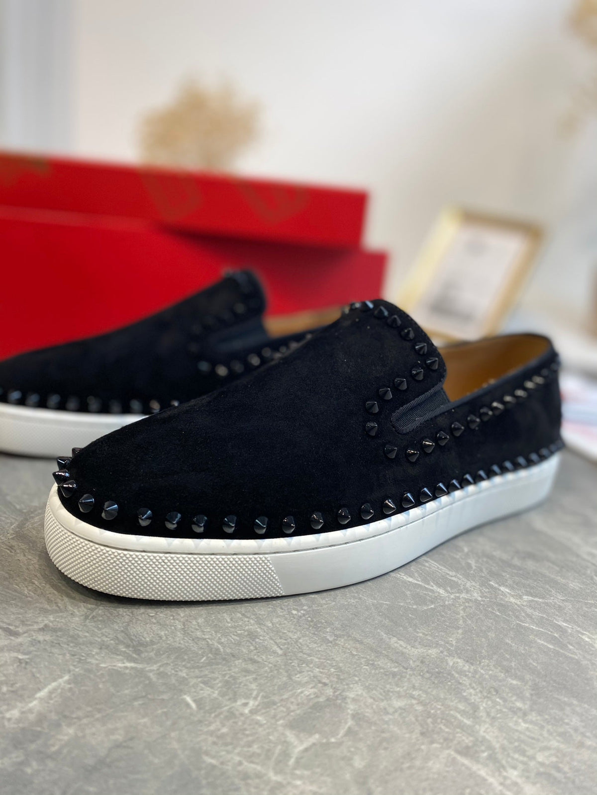 CL Loafers Suede and Spikes 242390