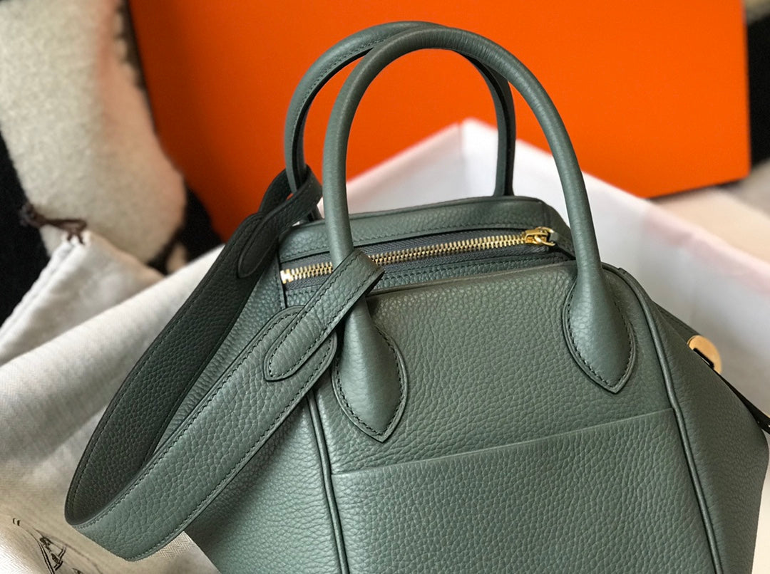 HM LINDY 30 BAG PINE TAURILLON CLEMENCE LEATHER