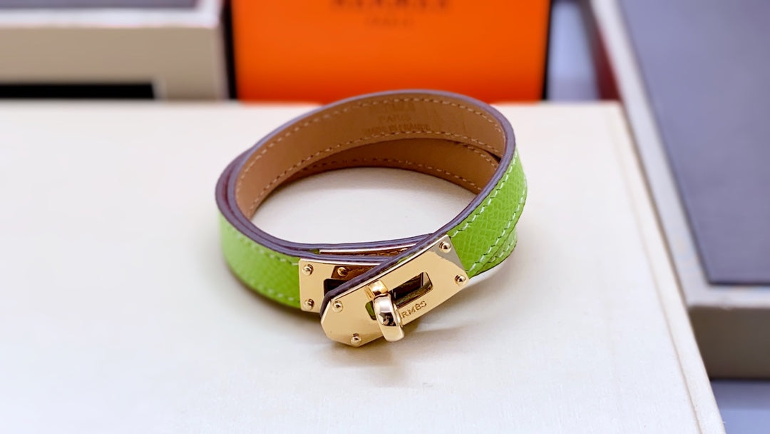 HM Kelly Double Tour Pink Gold Bracelet