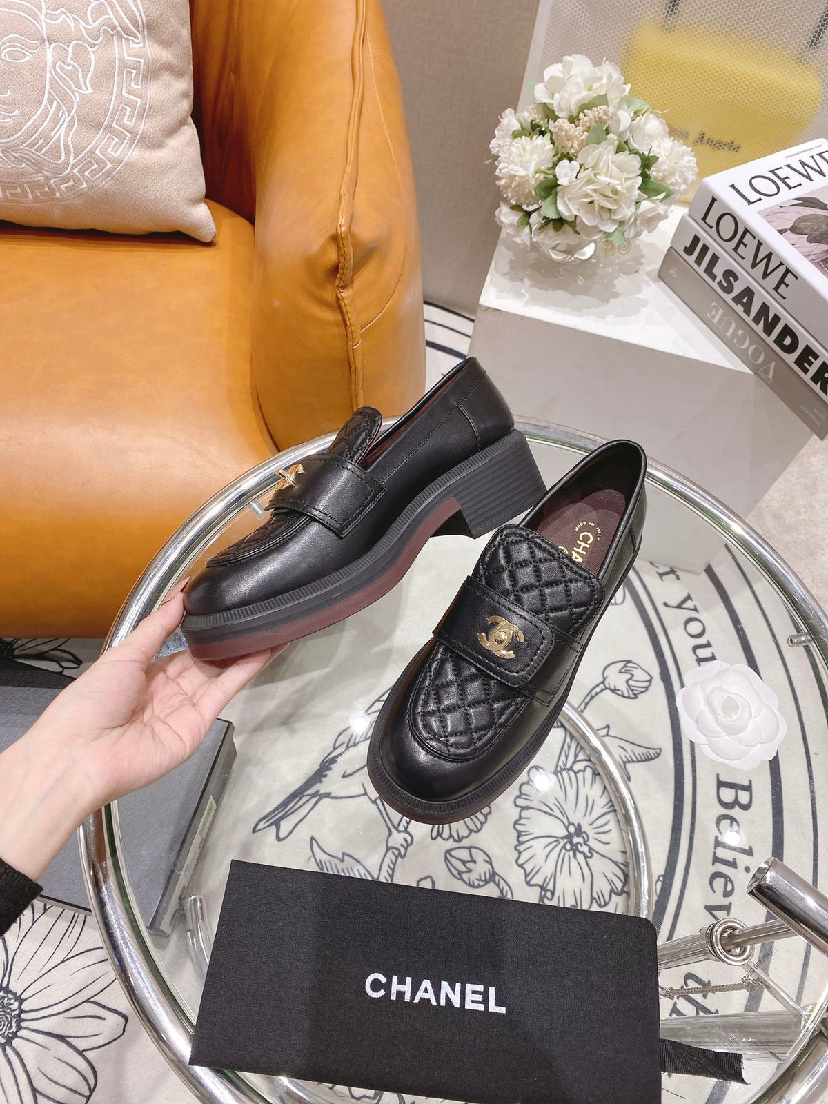 Chanel 2026 Quilted CC Turnlock Loafers Lambskin 162104