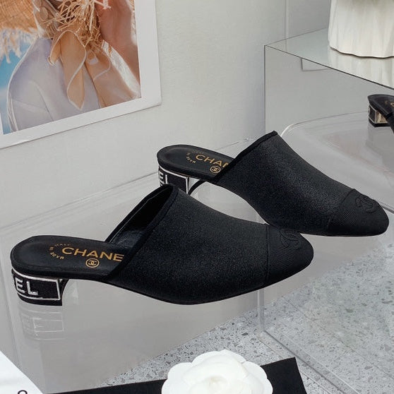 Chanel 2026 Mule 30mm Glitter Fabric 162125