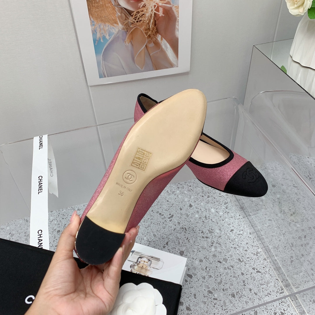 Chanel 2026 Pumps 30mm Glitter Fabric 162123