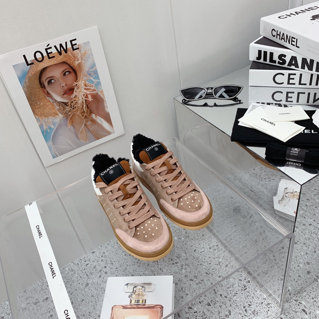 Chanel 2026 Low-Top Sneakers Wool Suede 162159