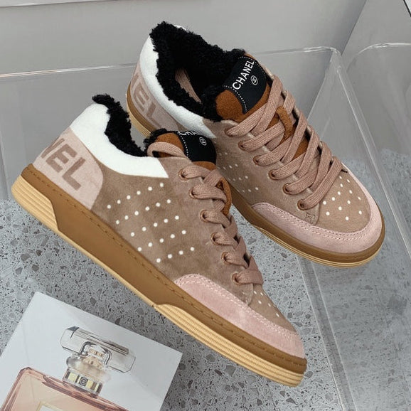 Chanel 2026 Low-Top Sneakers Wool Suede 162159