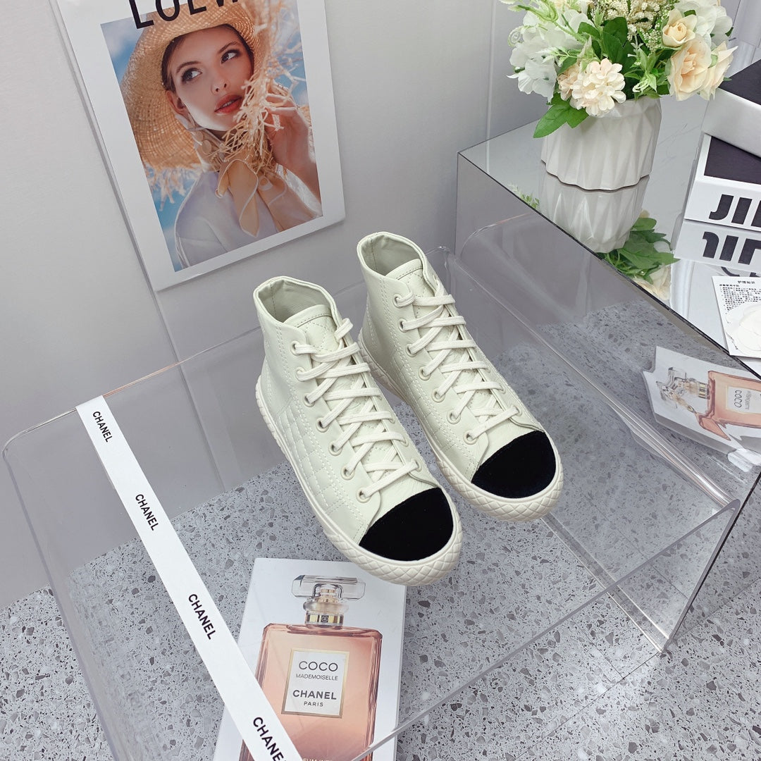 Chanel 2026 Quilted Sneakers Leather 162153
