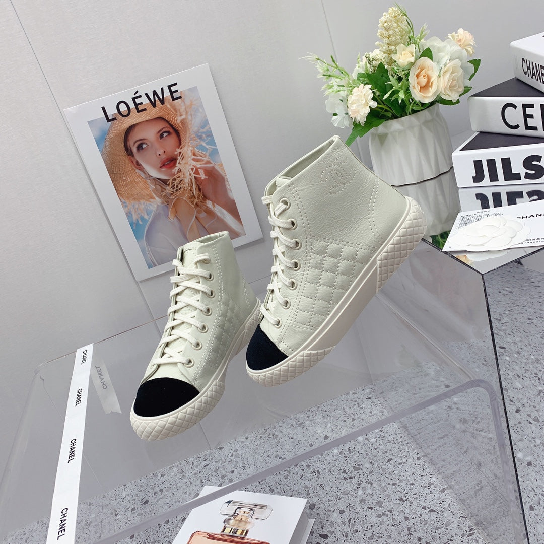 Chanel 2026 Quilted Sneakers Leather 162153
