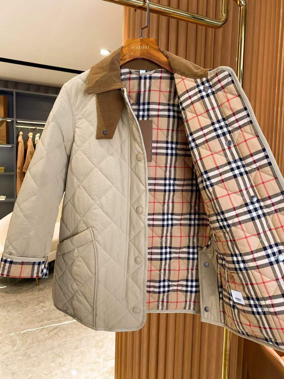 Bur 25 Jacket Beige Cotton And Polyester 282739