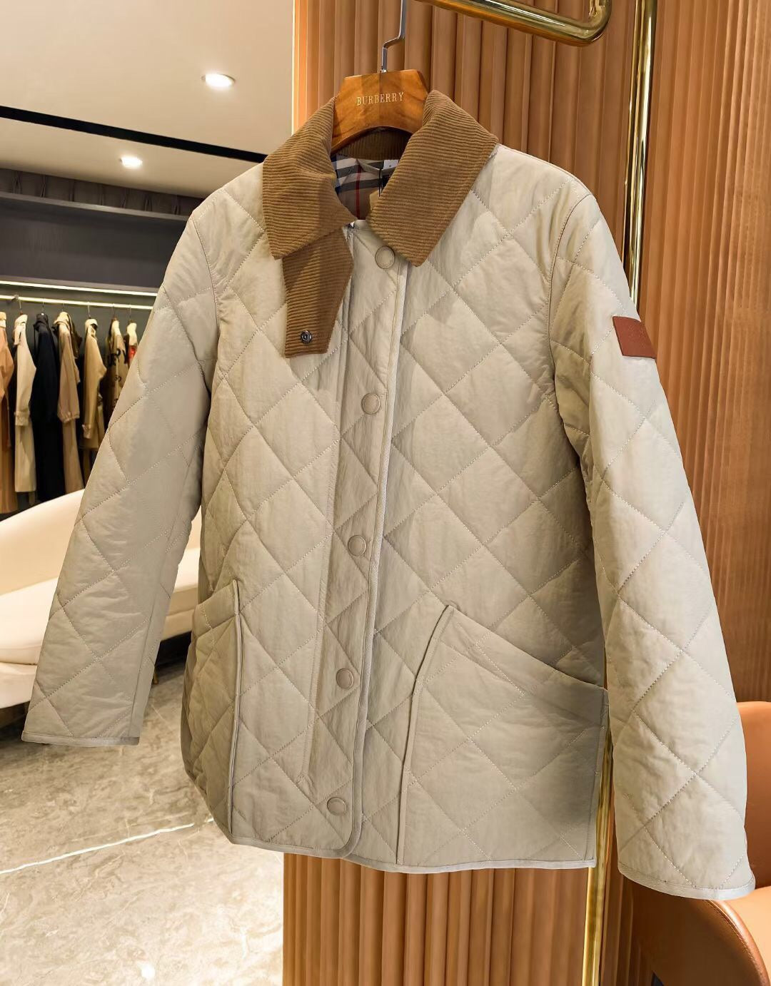 Bur 25 Jacket Beige Cotton And Polyester 282739