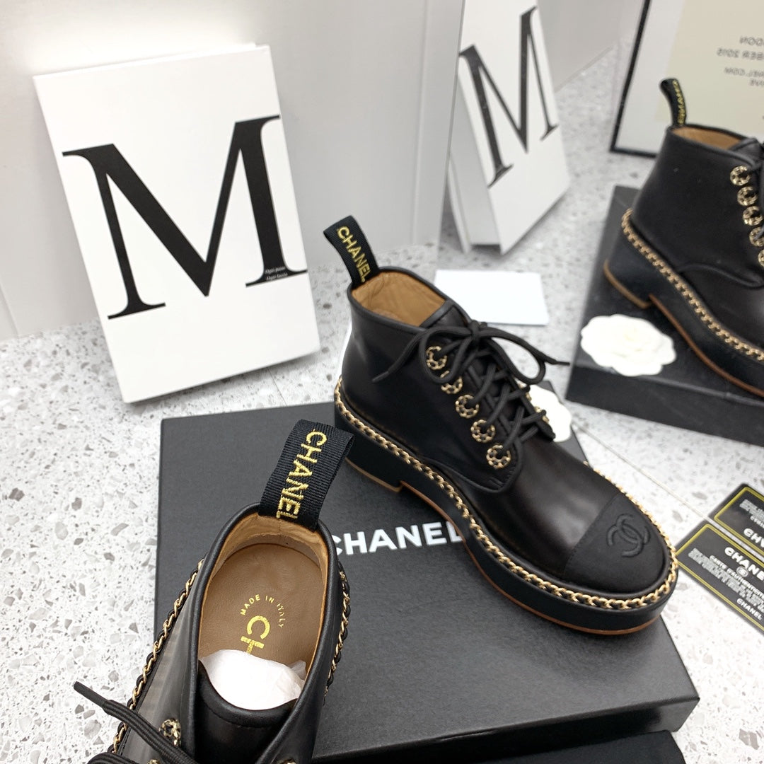 Chanel 2026 Ankle Boots Calfskin 162242