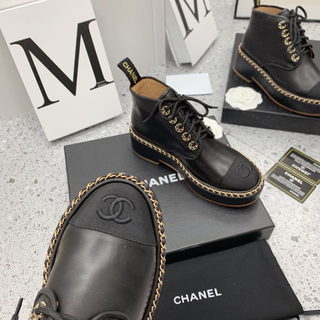 Chanel 2026 Ankle Boots Calfskin 162242