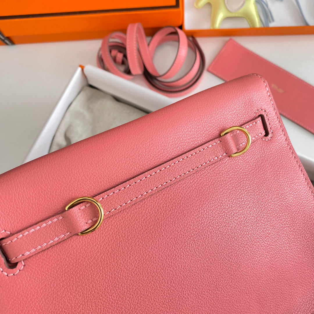 Kelly Danse II 22cm Pink Evercolor Leather Ghw