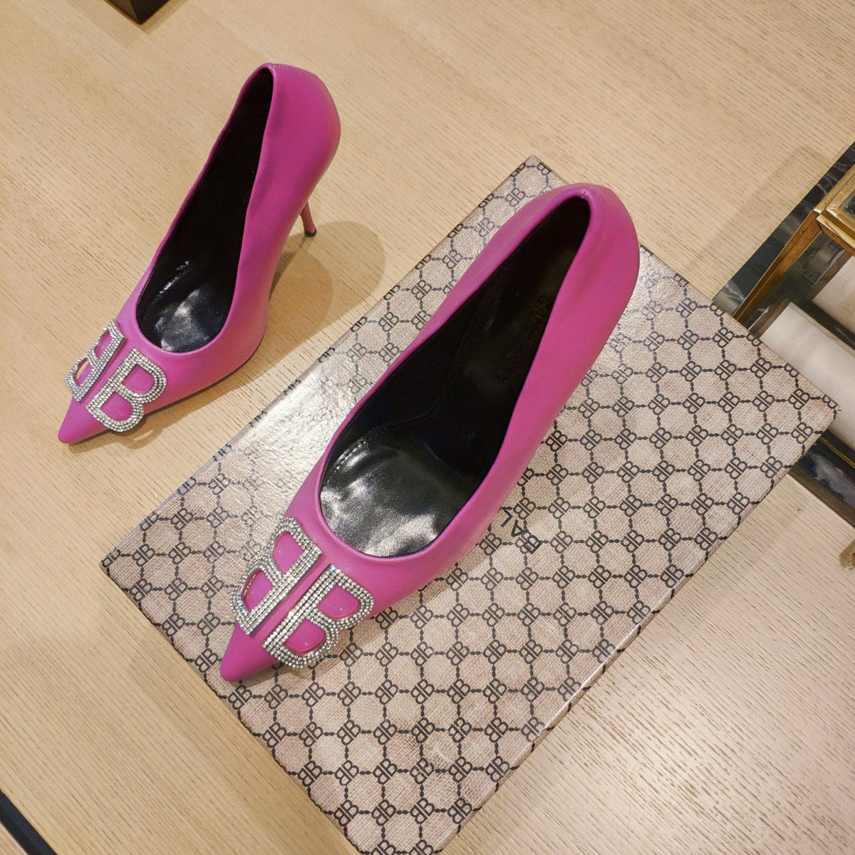 Balenciaga 26s High Heel Pump 105 Pink Cowhide 681172
