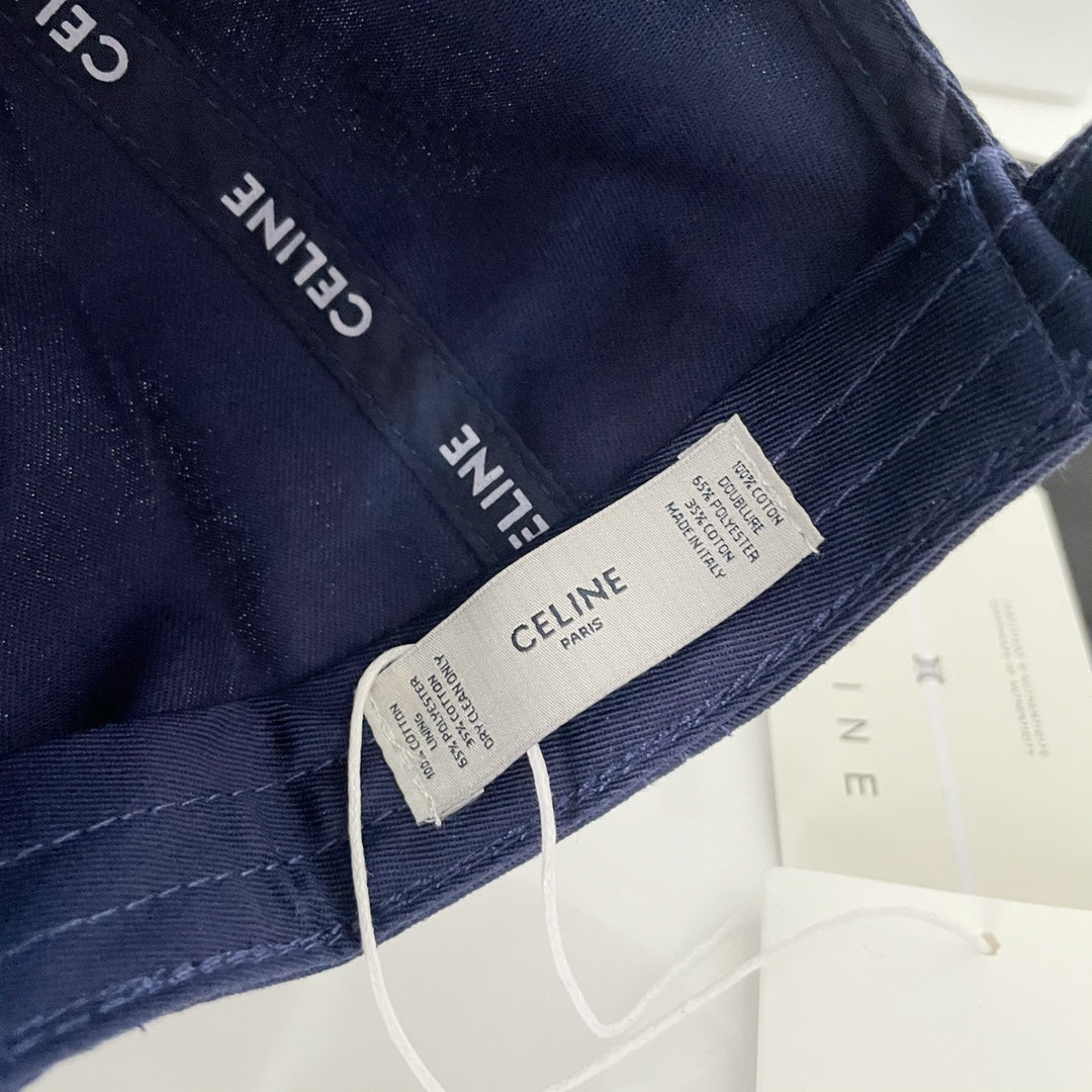 Celin Cap Navy Blue Cotton Twill Fabric 210451