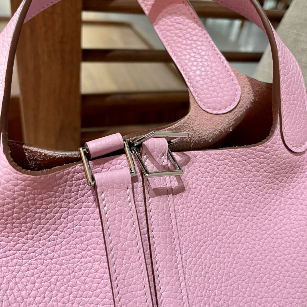 picotin lock 18 pink togo shw