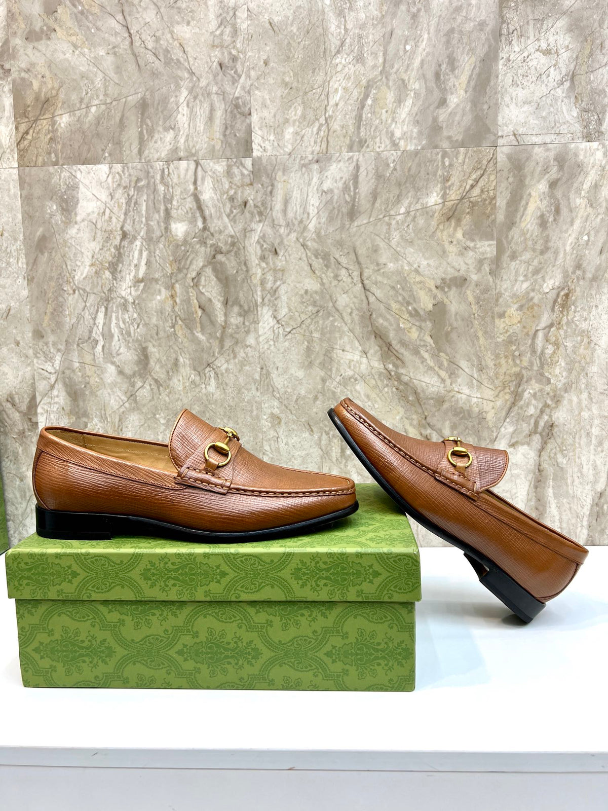 GG Men's Horsebit Loafer Brown Cowhide 522563