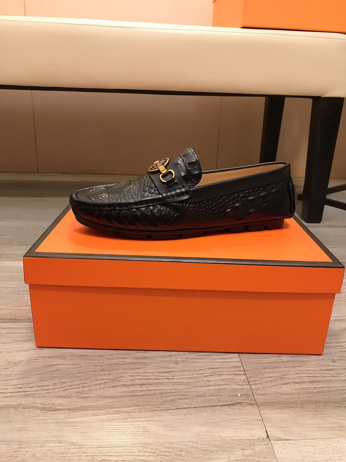 GG Men's Loafer Black Cowhide 530343