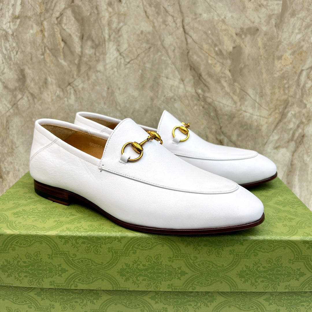 GG Men's Jordaan Loafer White Cowhide 550349