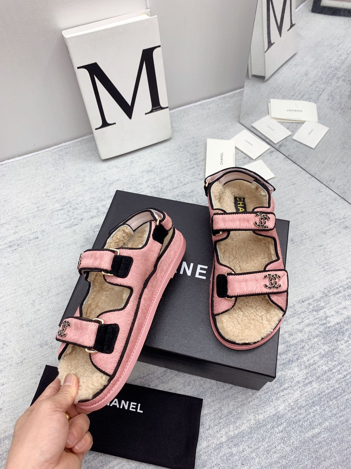 Chanel 2026 Dad Sandals Wool 161805