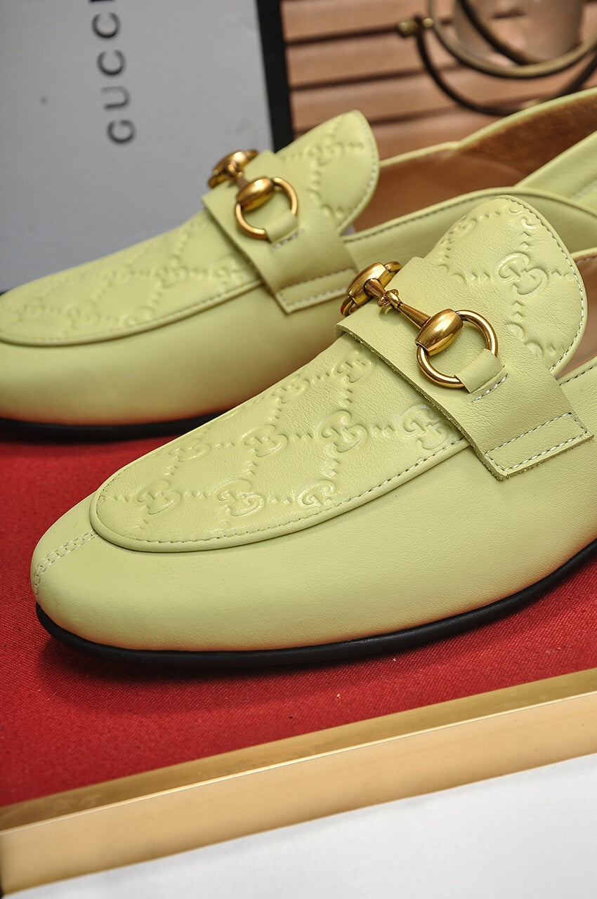 GG Men's Jordaan Loafer Light Green Cowhide 726293
