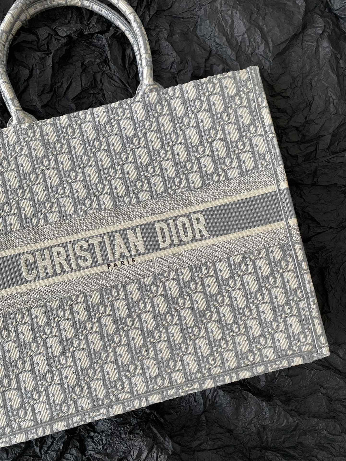 Large CD Book Tote 42cm Grey