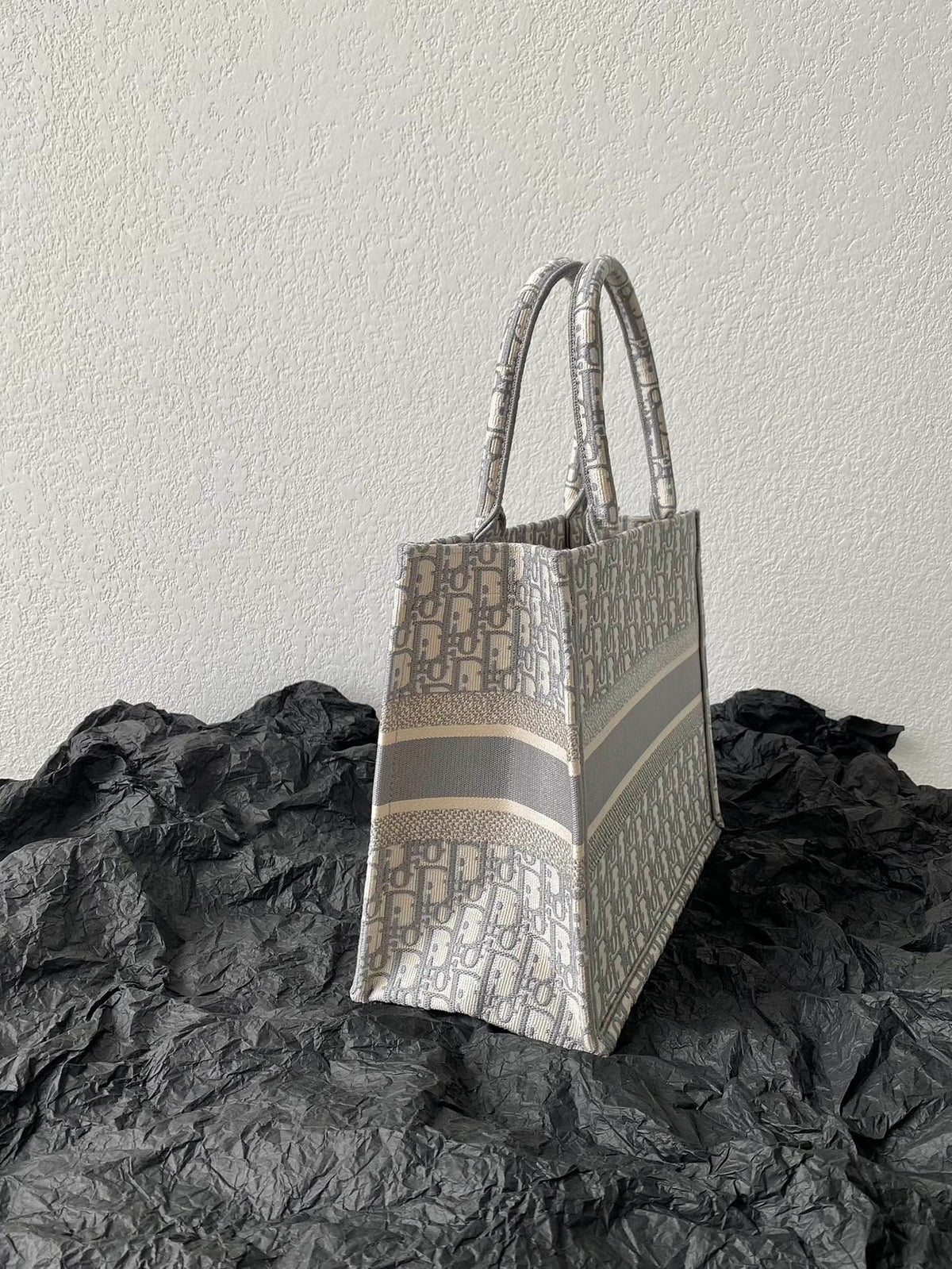 Medium CD Book Tote 36cm Grey