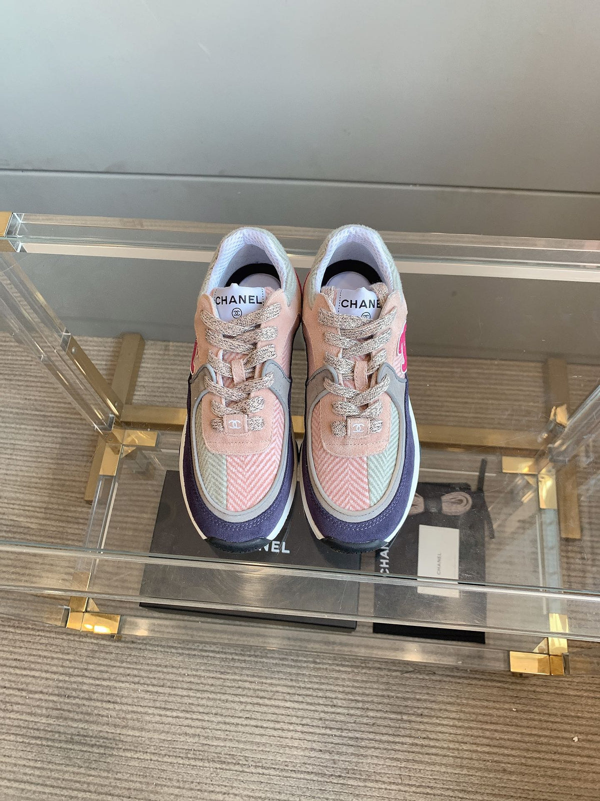 CC Sneaker In Multicolor Suede 145633