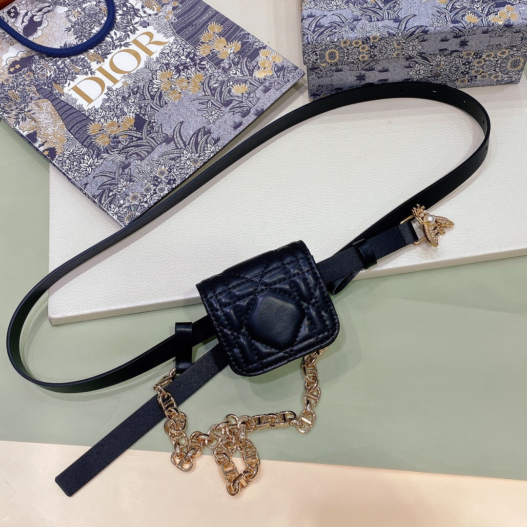 Dior 2026 Caro Bee Charm Belt Bag 15mm 187983