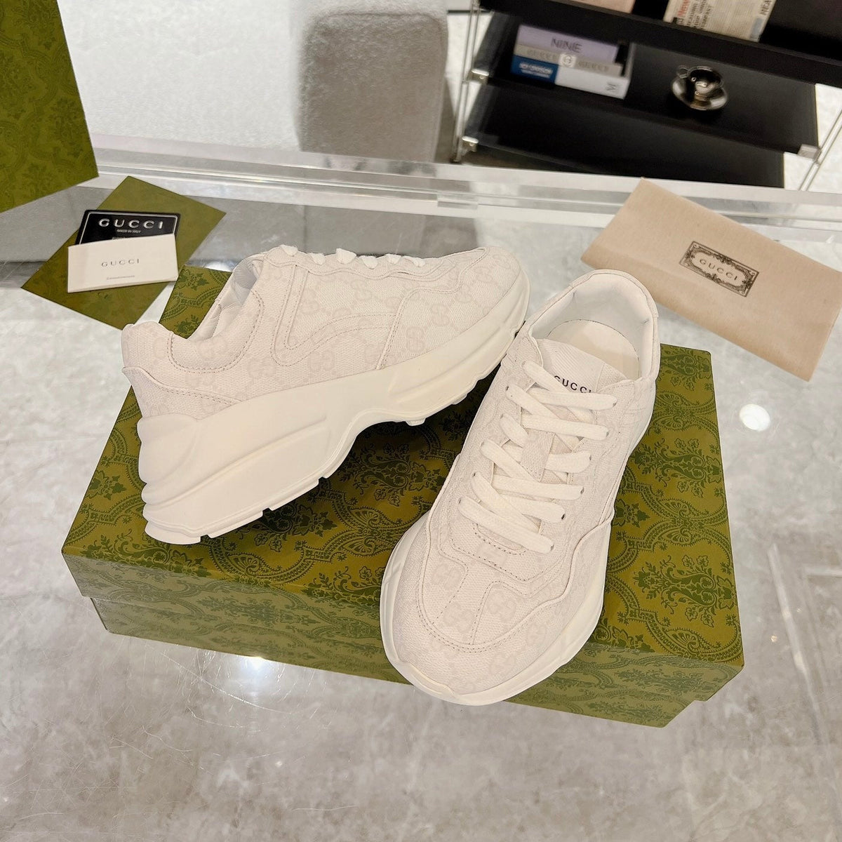 GG 100 RHYTON SNEAKER White