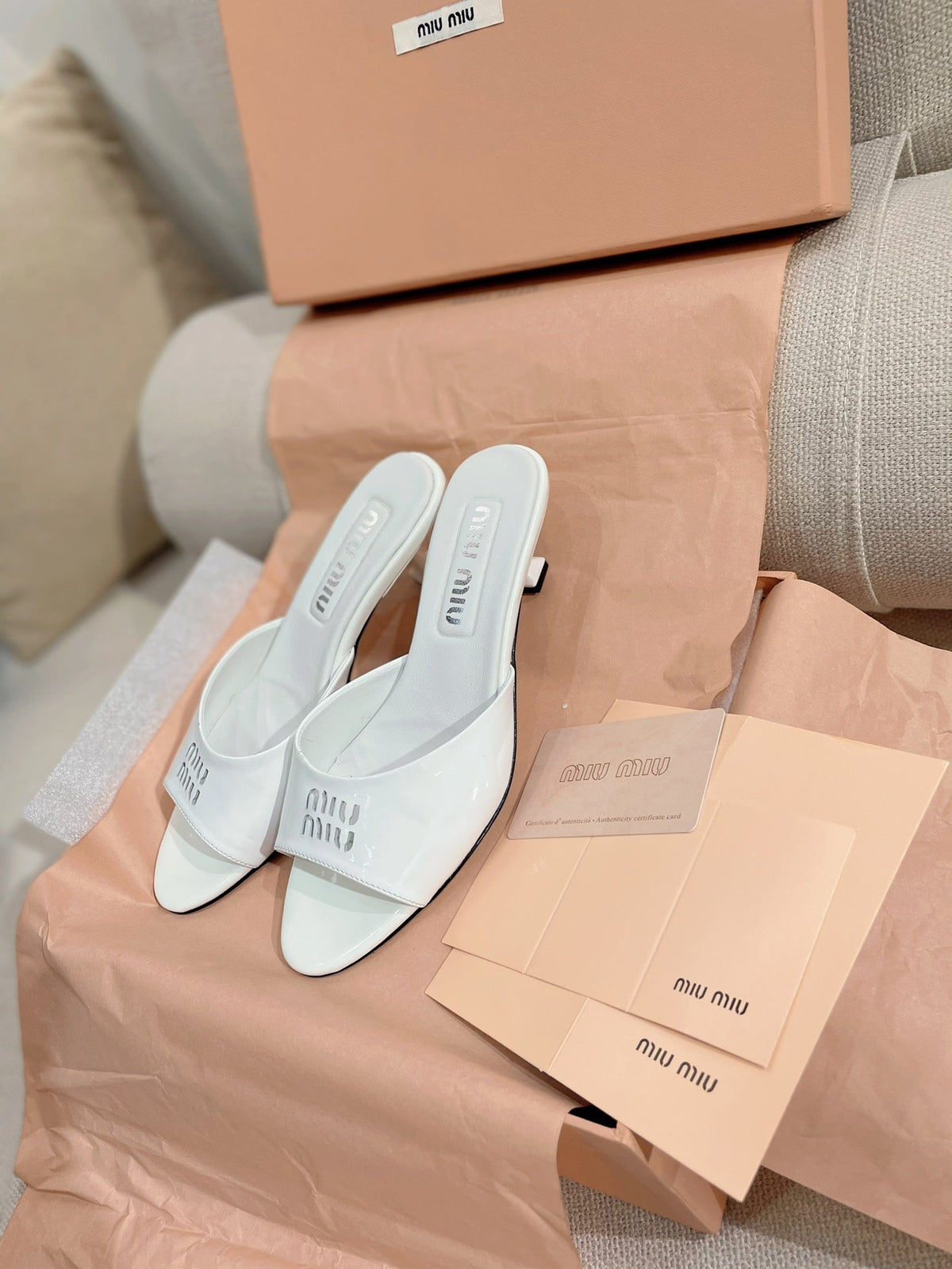 Miu Miu 2026 Sandals 45mm Patent Leather 155493