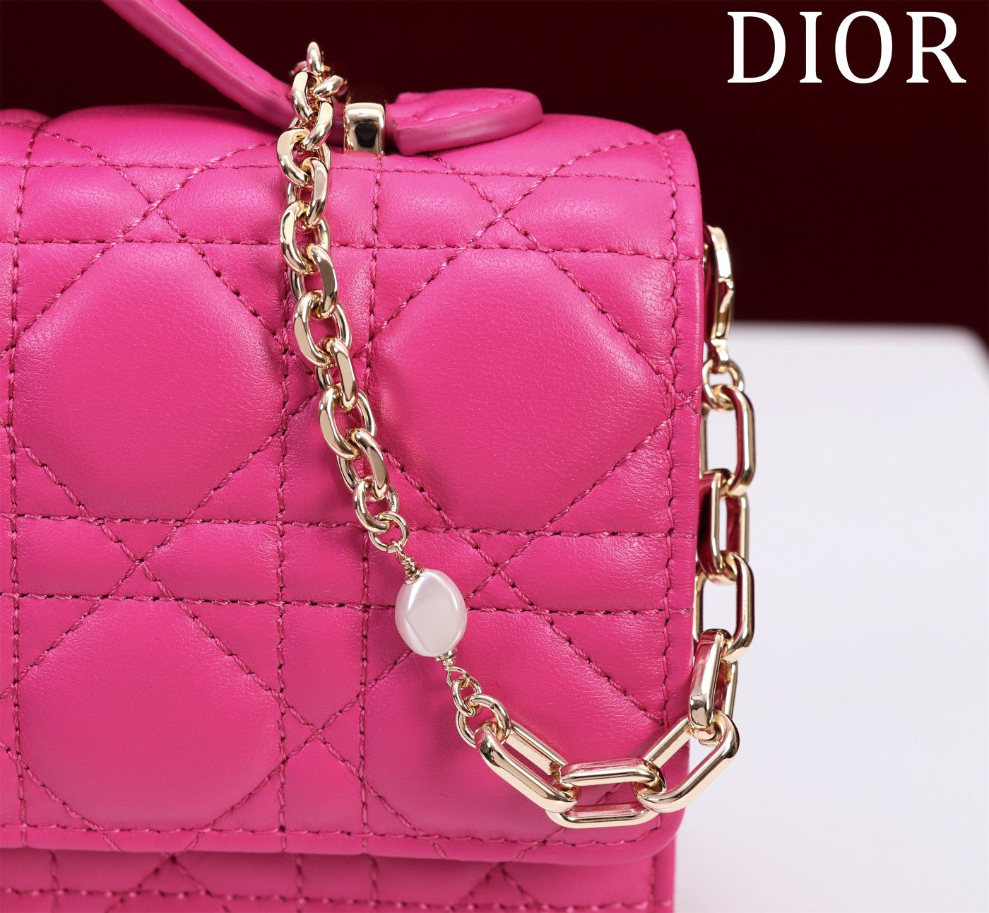 my cd mini 21 pink lambskin