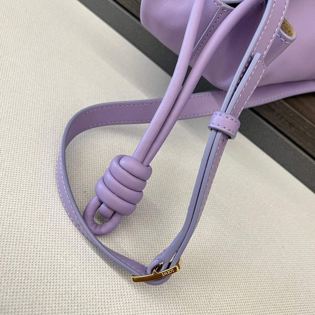 Loewe Small Dumpling Bag 35 Light Purple Calfskin 280649