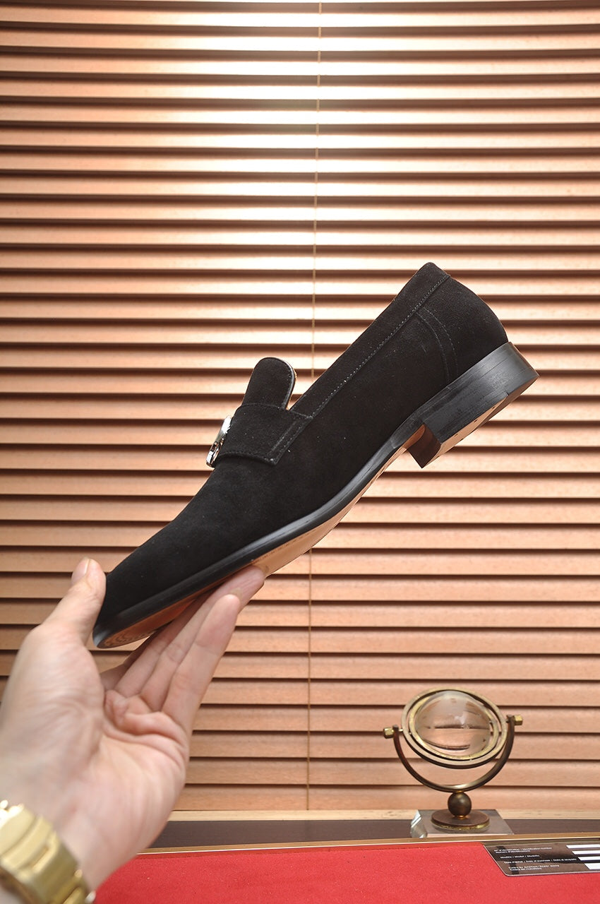 GG Men's Loafer Black Suede 552794