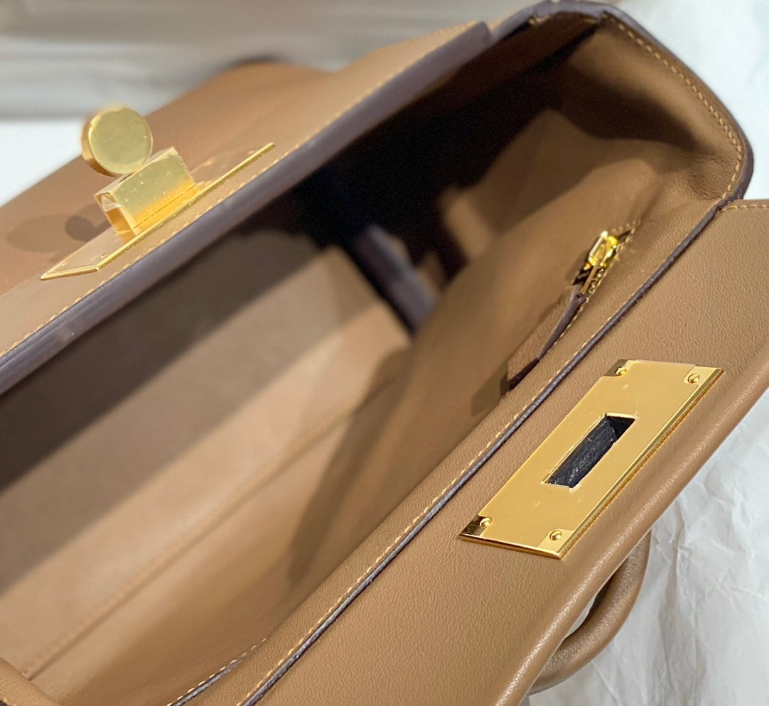 HM 24/24 Mini Bag 21cm Brown Evercolor Gold Hardware