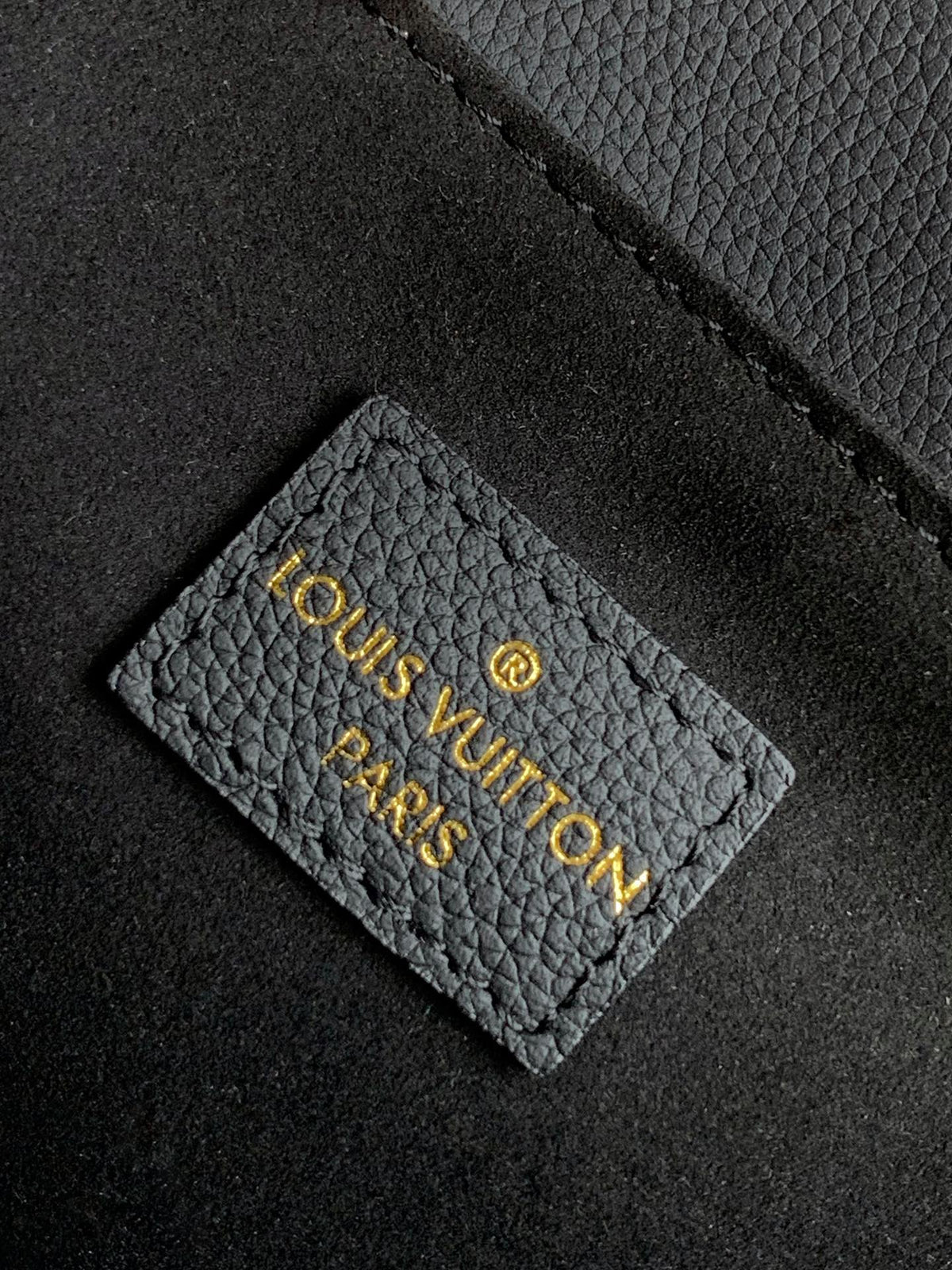 LV Oxford Bag 22cm Black Gold Cowhide 252069