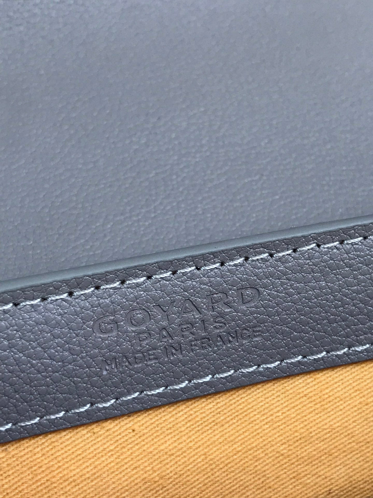 SAÏGON PM BAG 28 IN GREY GOYARDINE CANVAS AND CALFSKIN