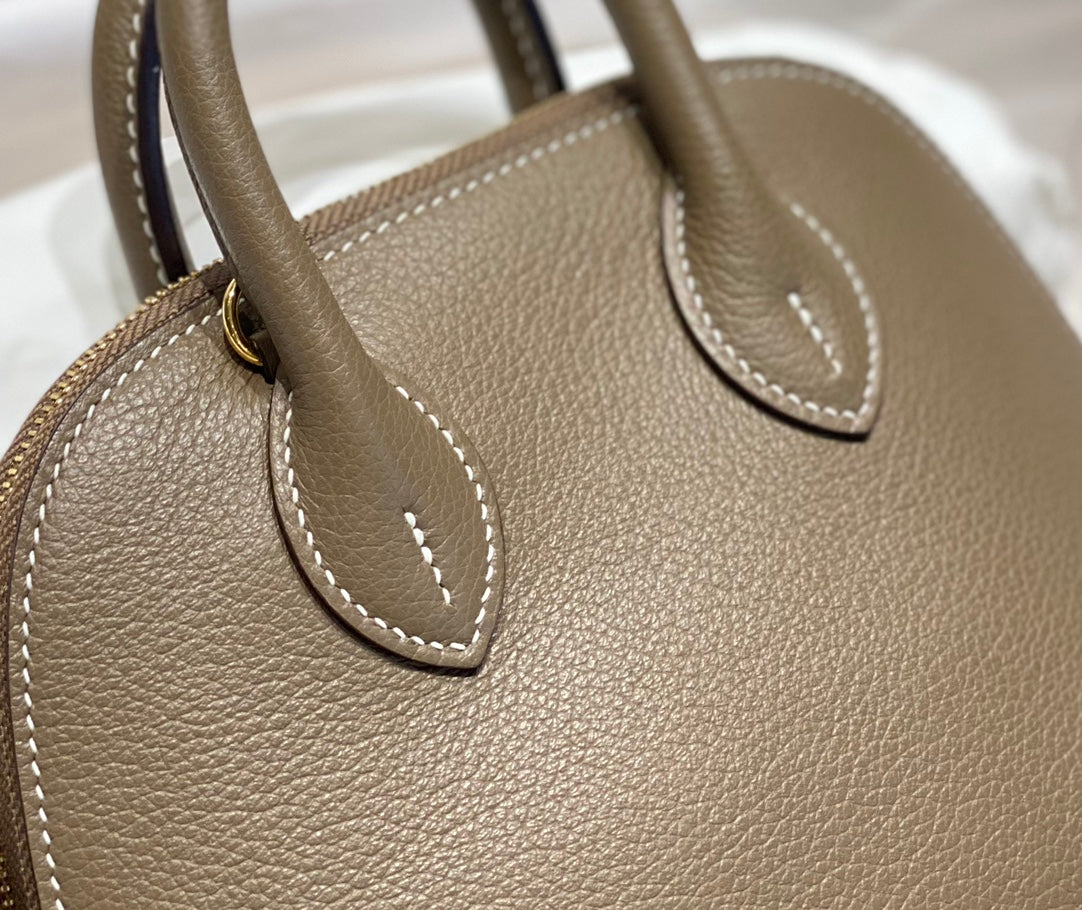 High-end Hermes 2026 Bolide Bowling Bag 18cm Evercolor Leather 1