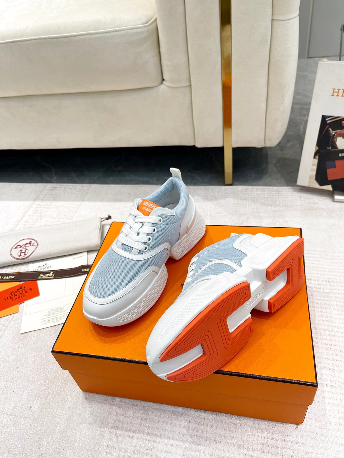 HM Giga Sneaker Baby Blue Fabric 206286